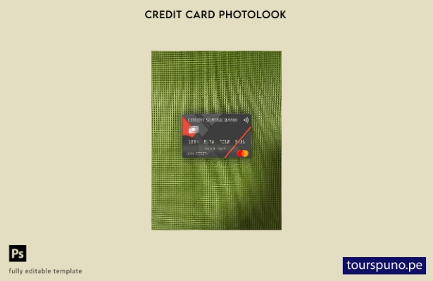 listo para imprimir plantilla frontal de aspecto fotográfico de mastercard d 139